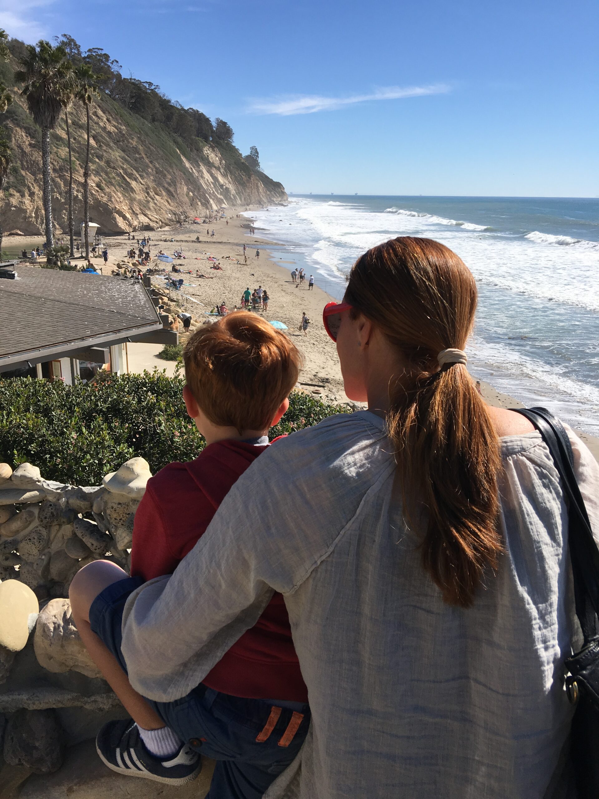 santa barbara hendries beach ocean surf coastal view from beach