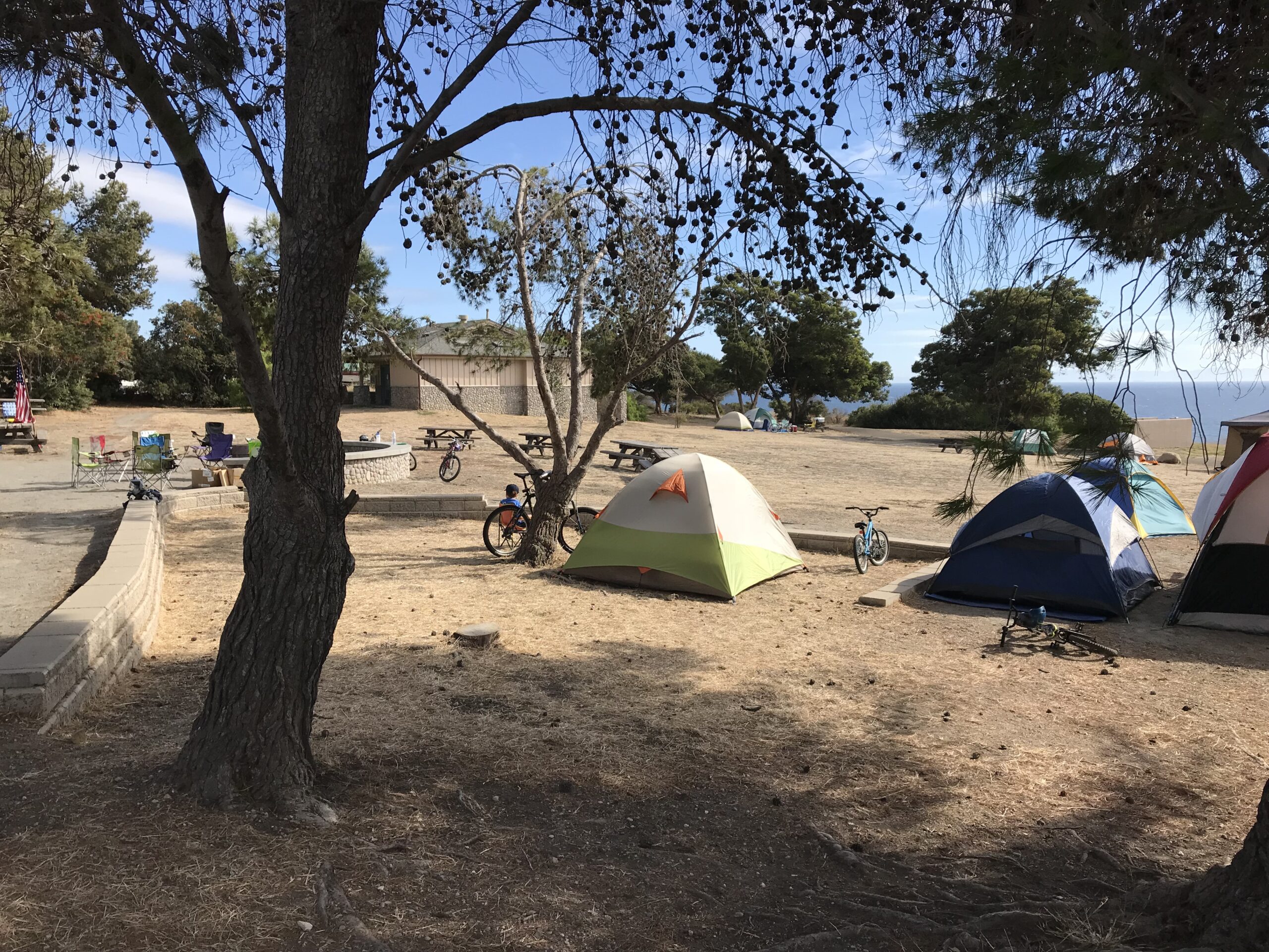 el capitan state beach camping bluff ocean view sites