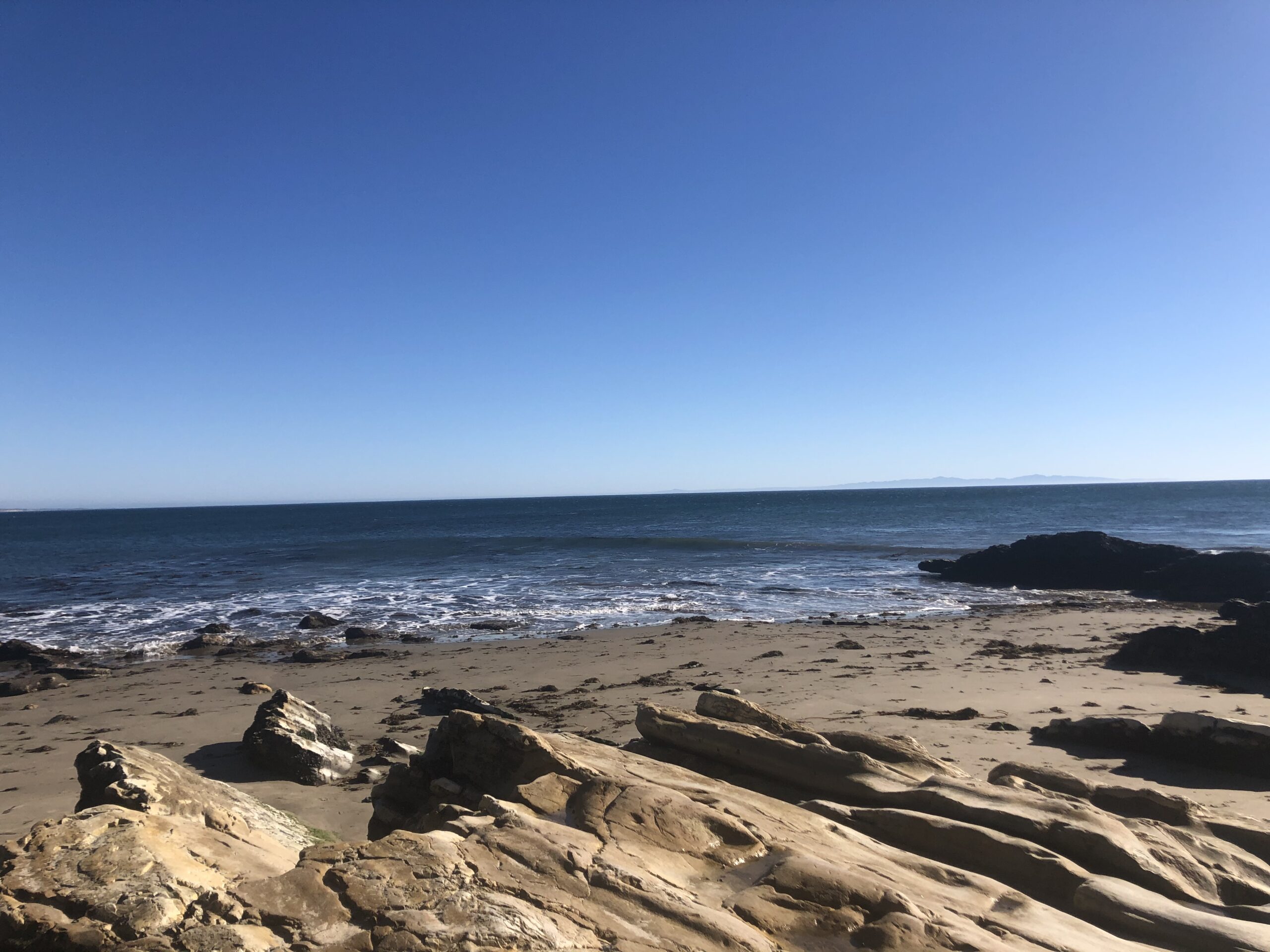 refugio state beach camping sites beach view California coast